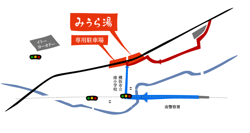 みうら湯周辺地図